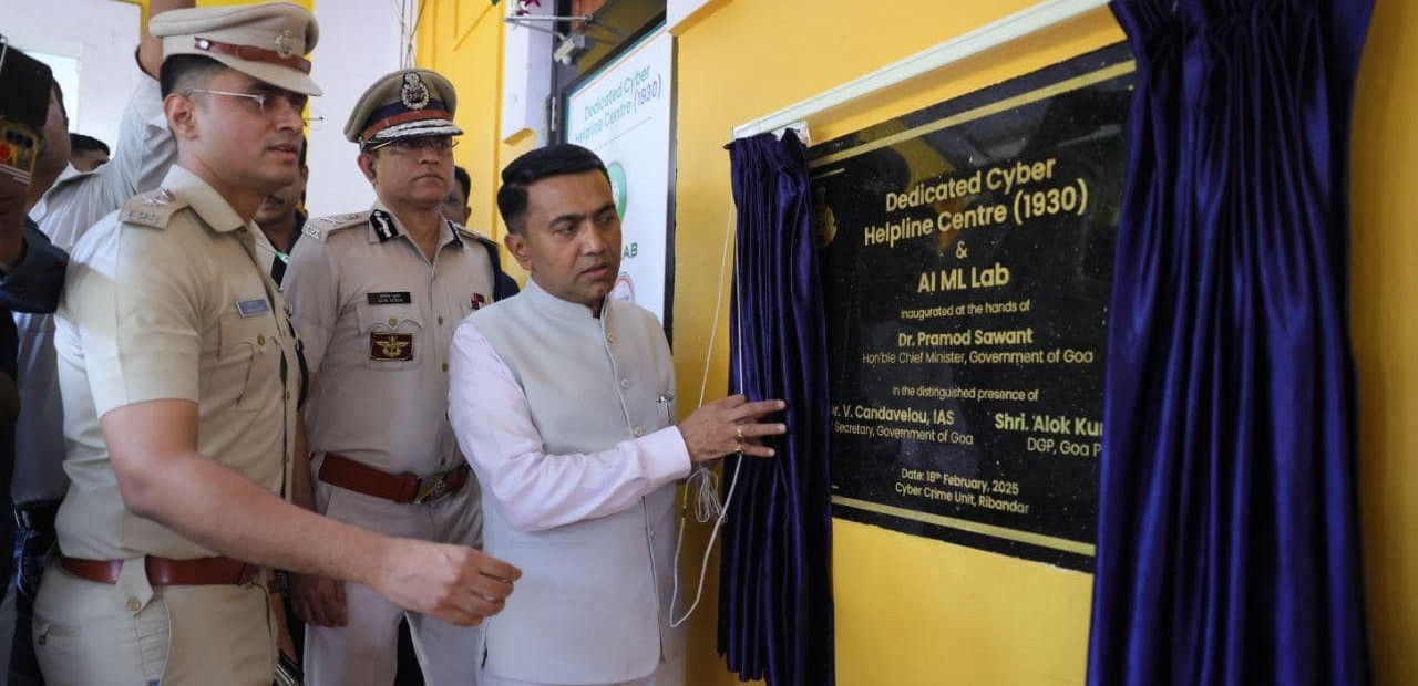Inauguration of the Dedicated Cyber Helpline Centre (1930) and AI-ML Lab — Dr. Pramod Sawant, Hon'ble Chief Minister of Goa